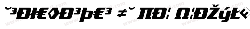 TradeMarker OT Fat Italic字体转换